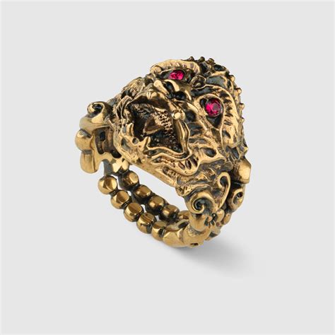 monkey head ring Gucci